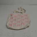 Aliceset Aesthetic Embroidery Tote Bag for Women Floral Reusable Canvas Cute Shoulder Bag for Gym Shopping