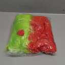 Soulchen Lime Green Christmas Santa Hat Novelty Furry Santa Hat with Red Heart Funny Monster Costume Accessories for Men Women Christmas Party Favors Photo Props