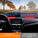AUQDD Dashboard Cover Flannel Dash Mat Custom Compatible with 2018 2019 2020 2021 2022 2023 Hyundai Kona, Anti-Glare, Anti-Reflection, No Peculiar Smell
