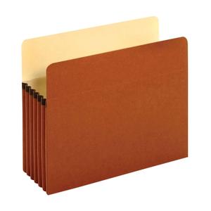 Pendaflex Expanding File Pockets, Letter Size, 5.25" Expansion, Reinforced with DuPont Tyvek Material, Redrope, 10 per Box (1534G-OX)