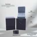 2 Pack Card Deck Box for 200+Single Sleeved Cards with 2 Dividers, Commander Deck Box Compatible fit for MTG, TCG, and Sports Cards.