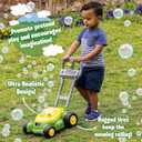 John Deere Bubble Lawn Mower for Toddlers, Bubble Blowing Machines, Indoor and Outdoor Gardening Toy, Birthday, Party Favor for Preschool Girls and Boys, No Batteries Required, 2+