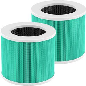 2 Pack HY1800 Replacement Filter Compatible with CHIVALZ/MORENTO/Loytio/Honeyuan/AYAFATO/IOIOW HY1800 Air Purifier, 3-in-1 Filtration, High-Efficiency Activated Carbon HY1800 Replacement Filter