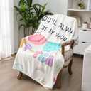 Blanket for Women Work Bestie Gift Best Friend Throw Blanket Coworker Leaving Farewell Gift for Women Friend Coworker, 60" x 50"(Pattern)