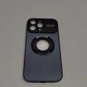 Magnetic for iPhone 16 Pro Max Case, Compatible with MagSafe, Built-in Camera Lens Protector, Logo View, Military Grade Drop Protection Phone Cover, Black