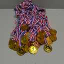 30/60 Pieces Gold Silver Bronze Award Plastic Medals, Winner Medals Bulk for Sports Party Favors, Games Competition Decorations