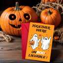 3 x 2025 Funny Halloween Wedding/Engagement Card for Couples, Romantic Gifts for Men Women Valentines Day Card for Him Her (HW02)