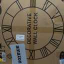 Large Wall Clock for Living Room Decor, 24 Inch Non Ticking Silent, Battery Operated Modern Vintage Oversized Wall Clock for Bedroom Kitchen