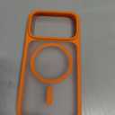 TORRAS Magnetic Shockproof for iPhone 17 Pro Case, Compatible with MagSafe, Military-Grade Drop Protection, Camera Control, DIY Button, Slim Translucent Phone Case for iPhone 17 Pro, Orange