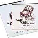 Pack of 4 Sax Artists Sketch Pad - 9 x 12 inches - 50 Sheets per Pad, 60lbs - White - 453692