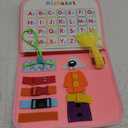 Toddler Busy Board, Montessori Toys for 1 2 3 Year Old Girl Birthday Gifts - Educational Busy Book, Kids Sensory Toy, Preschool Learning Activities and Travel Toys for Toddlers 1-3 2-4 (Mermaid - Pink)