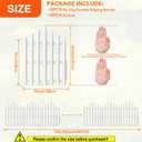 No-Dig Garden Edging Border 13FT Landscape Edging 14.6 Inch Tall for Flower Bed Fence, 14pcs Garden Lawn Edging with Stakes