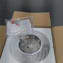 Industrial Nickel Matte Light Fixtures Ceiling Mount, with Frosted Glass Shades Semi Flush Mount Ceiling Light, for Hallway Fixtures Kitchen, Foyer