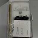 Cordless LED 12" Small Table Lamps Set of 2, Modern Portable Desk Lamp, 3 Color Dimming Rechargeable Battery Lights, for Bedroom, Outdoor, Restaurant, Bedside, Baby Night Light, Gifts (Gold)