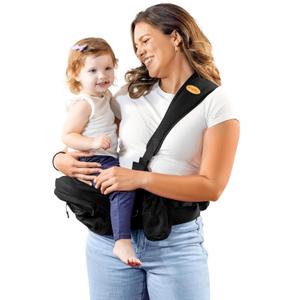 The Only Premium Hip Seat Baby Carrier for Newborns & Toddlers up to 45 lbs featuring the Original Flexi-Soft Shoulder Strap - Safety Certified, Machine Washable and Adjustable Waist Carrier