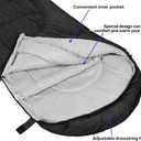 3-4 Season Sleeping Bag for Adults & Kids, Lightweight Warm Cold Weather Camping Bag with Waterproof Compression Sack Portable for Hiking, Backpacking, Traveling & Outdoor Adventures