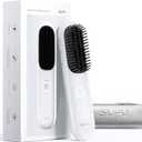 SUFU Cordless Hair Straightener Brush - 9000mAh Battery & Auto-Shutoff, Portable Hair Brush for Travel200M Negative Ions, Upgraded 4-Row Teeth,Straightens Faster & Smoother,Gift for Women