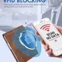 Slim Wallet for Men, Christmas Stocking Stuffers Gifts for Men Him, White Elephant Gifts for Adults Husband Boyfriend, RFID Blocking Minimalist Wallet for Men with Money Clip, Credit Card Holder (Crazy Horse Brown)