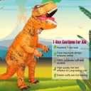 viwzon Inflatable Dinosaur Costume Adult&Kid, Blow Up Trex Costume for Parties Cosplay Funny Inflatable Suit, Kids Size