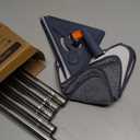 Wall Cleaner Mop with 79 Inches Long Handle, 360 Wall Washer Cleaner Tool for Walls/Ceiling Fans/Dust/Baseboard/Floors Clean, Ceiling Cleaner Tool Duster with Squeegee 6 Replacement Pads