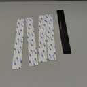 Wukong 5 Pack | 30x4cm (11.81 x 1.57) Magnetic Stainless Black Board Strips, Adhesive Backing Bulletin Bar, Memo Strip with 30pcs 5x3mm Magnets for Office, Home, Photo Wall, Documents