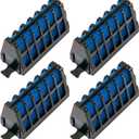Large Filter Cartridges Compatible with Aqueon Quietflow Internal Power Filters AT30 and AT40, Fish Tank Filter Cartridge Replacement for Aquarium Freshwater Saltwater Fish Turtle, 4 Pack