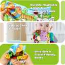 Baby Song Books 0-6-12 Months, Nontoxic Fabric Baby Cloth Books with Music and Lights Newborn Infant Carseat Toys 6-9-12 Months Shower Gifts Easter Basket Stuffers (Farm)