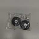 Luggage Wheels Replacement Set of 2, 64mm x 18mm, Black Rubber Swivel Caster Wheels with Installation Accessories, for Trolley Bag, Drawbar Box