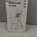 Upgrade Safe Mandoline Slicer for Kitchen, Vegetable Chopper Slicer, Potato Slicer Thickness Adjuster, French Fry Cutter, Veggie Onion Dicer Faster Kitchen Mandolin for Meal Prep (White)