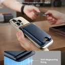 ESR for MagSafe Wallet, 5 Card Holder with RFID Blocking, MagSafe Sticker Included, Slim Magnetic Wallet for iPhone 17e/17/16/15/14/13/12 Series and Selected Samsung Devices, Not for 13/12 Mini, Blue