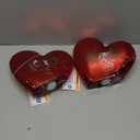HH LIGHT UP HEART DECOR 7.7 IN RED, 2 pack