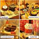 CUTEBEE Dollhouse Miniature with Furniture, DIY Wooden Dollhouse Kit Plus Dust Proof, Creative Room Idea (Japanese Garden House)