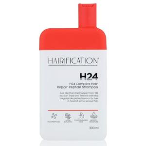 HAIRIFICATION H24 Complex Peptide Shampoo for Women, Bond Care Formula with Hydrating Ingredients for Stronger-Looking, Revitalized Hair – 300ml