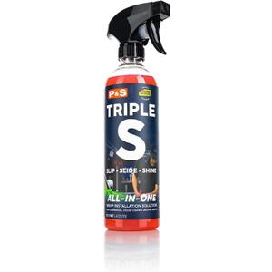 P & S PROFESSIONAL DETAIL PRODUCTS - Triple S - Wrap & PPF Installation Solution - Easily Prepare Vehicle Surfaces; Helps Films Slide Easily Across The Surface; Enhances The Finished Look (1 Pint)