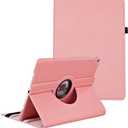 New Case for iPad 9.7 inch 2018 2017/ iPad Air 2 Case - 360 Degree Rotating Stand Protective Cover Smart Case with Auto Sleep/Wake for Apple iPad 5th/6th Generation (Denim Pink)