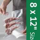 Syntus 200 Count Vacuum Sealer Bags Quart 8 x 12 inch for Seal a Meal, Commercial Grade BPA Free Heavy Duty Precut Seal Bags, Food Vac Bags for Storage, Meal Prep or Sous Vide