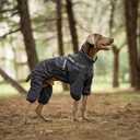 PAWBOSE Dog Raincoat with Harness for Medium and Large Dogs, Adjustable Waterproof Dog Rain Jacket,Reflective Rainproof Puppy 4 Legs Raincoat-Grey,2XL