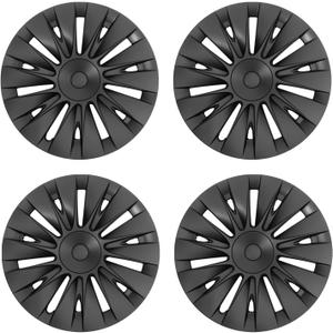 Wheel Covers Hubcaps, 19 Inch Wheel Hub Caps Fit for 2017-2024 Model Y OEM Rim Protectors Compatible with 2017 2018 2019 2020 2021 2022 2023 2024 Model Y Exterior Accessorie 4pcs