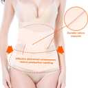 Trendyline Women Postpartum Girdle Corset Recovery Belly Band Wrap Belt,Beige Nude, Medium