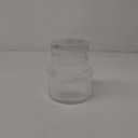 Ribbed Glass Vase, Flower Vase, Fluted Clear Vases for Flowers, Modern Vases for Living Room, Dining Table, Entryway, Shelf, Wedding, Office, Coffee Table, Birthday, 7.5 Inches (Large)