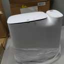 CTIME Bathroom Trash Can Set - Narrow White Plastic Small Trash can, a Toilet Wand, Toilet Brush Holder and 36 Refills, 2 Gallon Trash can with pop-up lid, Suitable for bathrooms and Small Toilets.