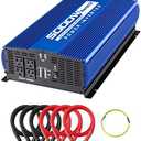 kinverch 5000W Power Inverter 12V to 110V Car Inverter with 4AC Outlets 2USB Ports for Camping/Truck/RV/Home