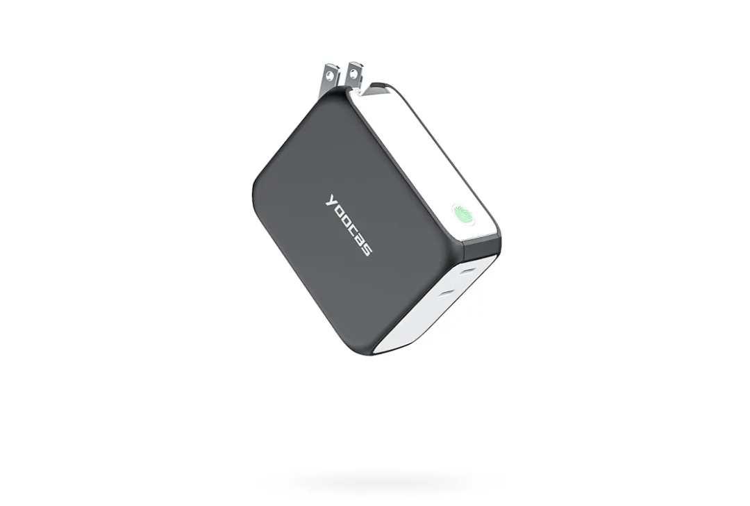 yoocas Portable Power Bank, 2in1 Hybrid Charger-5000mAh 20W Portable Charger with 45W GaN Charger-USB C Dual Ports for MacBook, Dell, Samsung, iPhone, iPad, Switch, Steam Deck and ect-Black & White