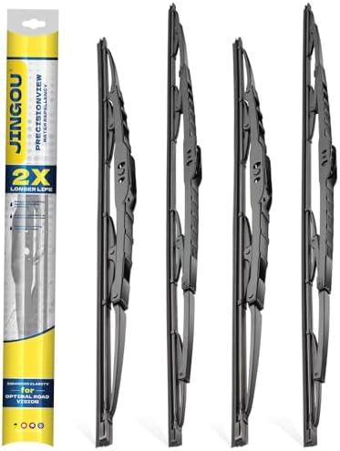 JINGOU 26''+18'' Wiper Blades, Compatible with Jeep Cherokee 2014-2022 Premium All-Season Windshield Wiper Blades-Driver and Passenger Side,Automotive Replacement Windshield Wiper Blade (Pack Of 4)