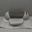 Non-Rechargeable 3-in-1 Neck Massager Pillow with Heat for Pain Relief Deep Tissue, Cervical Neck Pillow with Traction Massager, Light Grey