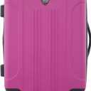Travelers Club Chicago Hardside Expandable Spinner Luggage, Fuchsia, 22" Carry-On