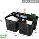 Tiawudi Portable Shower Caddy, Caddy Organizer with Handle, Plastic Shower Basket Hold Soap, Shampoo, Hair Supplies and Beauty Products, Cleaning Supplies Organizer for Home, Dorm, Shelf and Cabinet