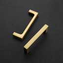 Ravinte 20 Pack Solid 3 Inch Kitchen Square Cabinet Handles Brushed Brass Cabinet Pulls Drawer Pulls Kitchen Cabinet Hardware Kitchen Handles