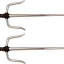 MASTER USA Martial Arts Training Sais, 21.5 Inch Length, Stainless Steel Blades, Wrapped Handle, Silver, Practice, Cosplay, Pack of 2