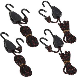 Acronde 4PCS 1/8" 6Ft Adjustable Heavy Duty Rope Hanger Ratchet Kayak and Canoe Bow and Stern Tie Downs Straps (6Ft) Acronde 4PCS 1/8" 6Ft Adjustable Heavy Duty Rope Hanger Ratchet Kayak and Canoe Bow and Stern Tie Downs Straps (6Ft)